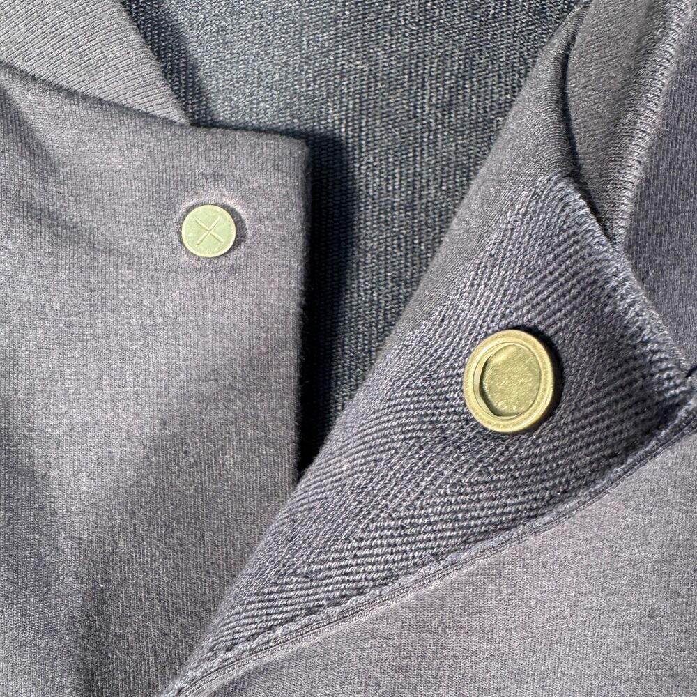 Cuts Bomber Jacket Mens Size XL Blue The Friday Projects Midweight Office Casual - Picture 7 of 12